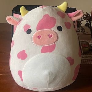Evangelica Squishmallow RARE Valentine’s Day Pink Cow